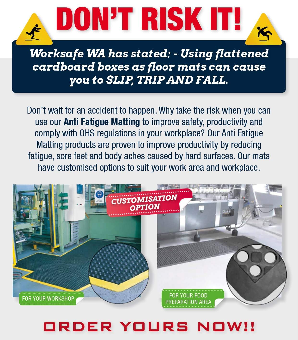 Avoid Taking Risks At Your Workplace